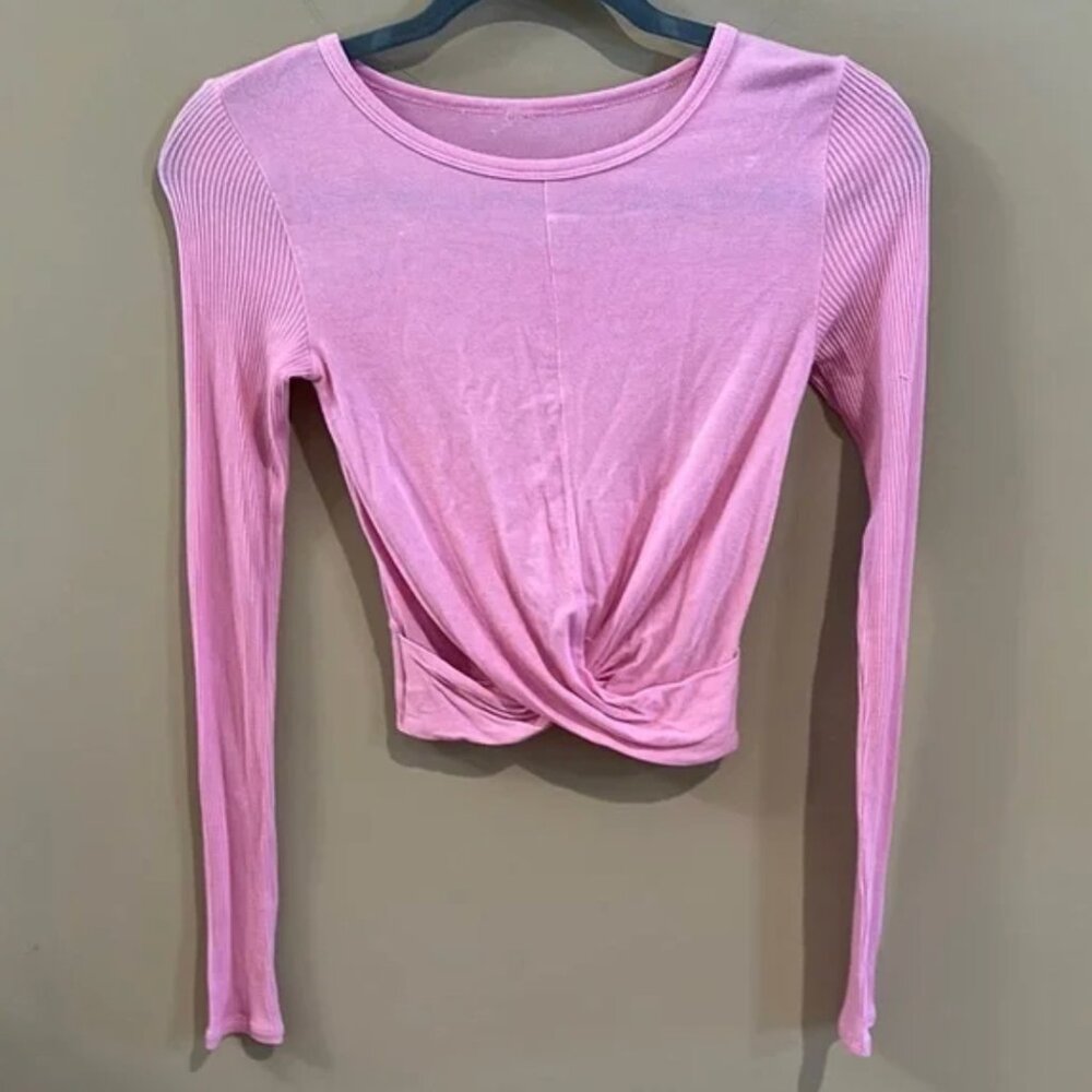 ALO YOGA Cover Long Sleeve Top In Pink